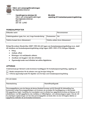 Swedish Housing Adaptation Grant Application