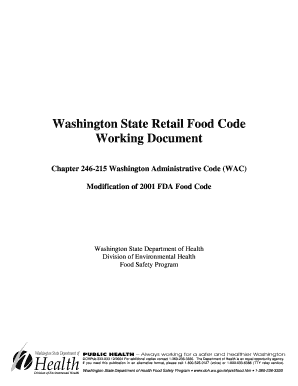 Fillable Online Washington State Retail Food Code Fax Email Print ...