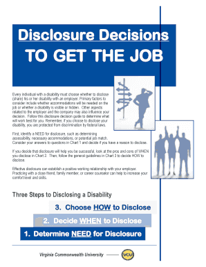 Disclosure Decision Guide for Individuals with Disabilities