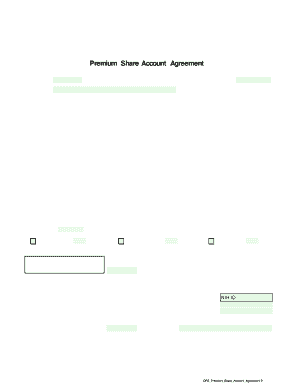 Premium Share Account Agreement