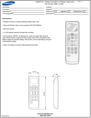 Submittal for Wireless Controller