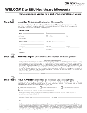 SEIU Healthcare Minnesota Membership Application