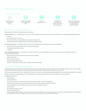 Joint Applicants Application Form