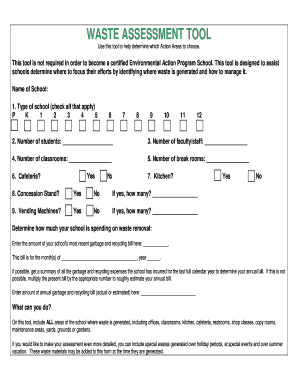 Waste Assessment Tool