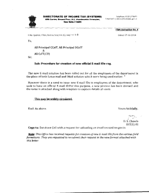 E-mail ID Creation Request Form