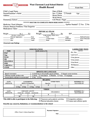 West Clermont Student Registration Form
