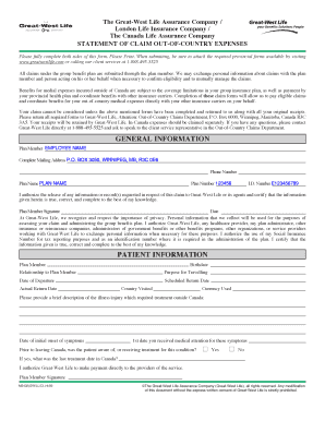 Out-of-Country Medical Expense Claim Form