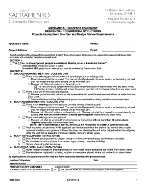 Residential Commercial Equipment Exemption Form