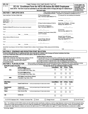 Hawaii EC-1H Form