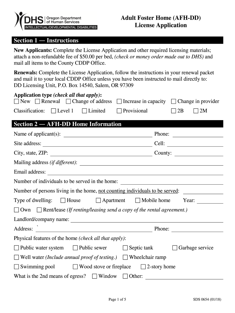 sds 0654 form Preview on Page 1