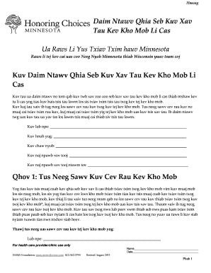 Hmong Medical Consent Form