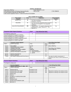 PBM Plus NCPDP Claim Billing Form