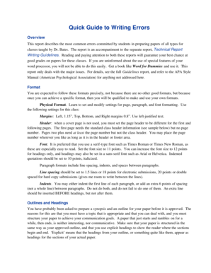 Quick Guide to Writing ErrorsPDF - engr sjsu