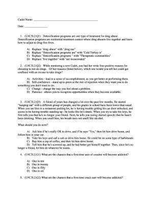 Drug Abuse Education Quiz