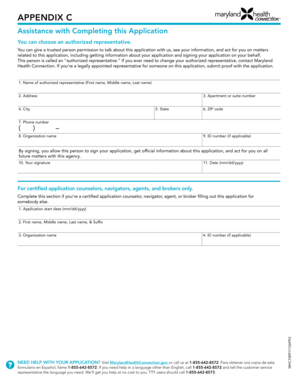Authorized Representative Application Form