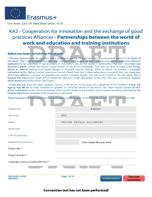 Erasmus+ Cooperation Form