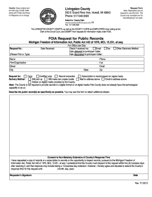 Livingston County FOIA Request Form