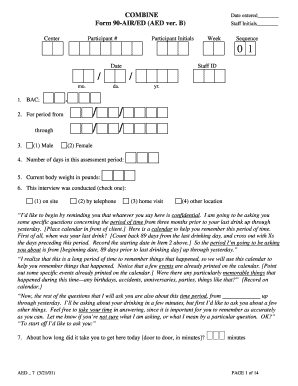 Form 90-AIR/ED Assessment Form