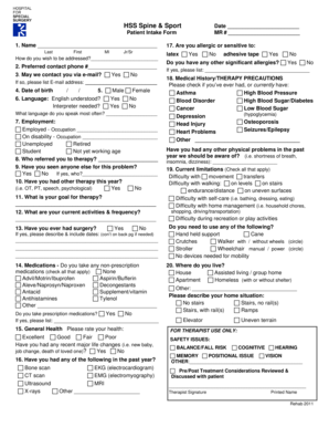 Patient Intake Form