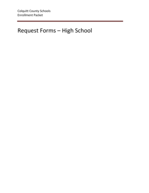 Colquitt County Schools Request Forms