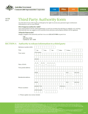 Third Party Authority Form