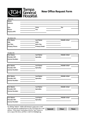 New Office Request Form