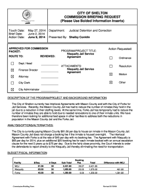 Nisqually Jail Service Agreement - City of Shelton