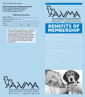 Arkansas Veterinary Medical Association Membership Form