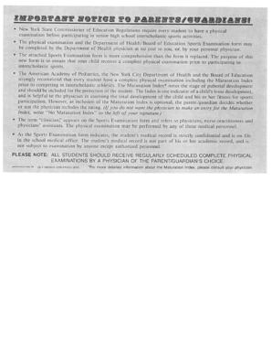 New York Interscholastic Sports Examination