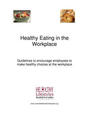 Healthy Eating in the Workplace Guidelines