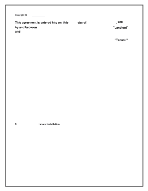 Satellite Dish Agreement