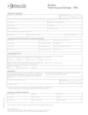 Diners Club Travel Account Concept Application