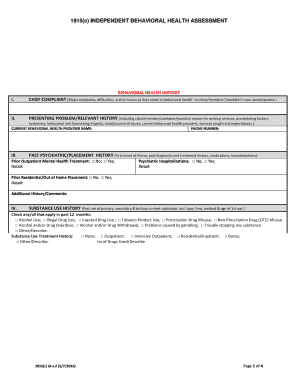 1915(c) Independent Behavioral Health Assessment
