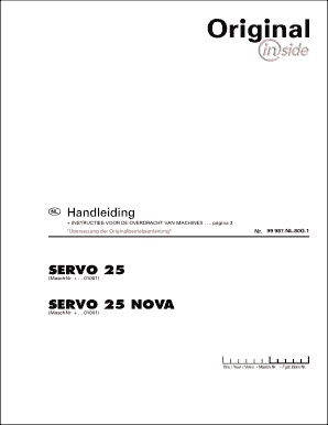 Pöttinger Servo 25 Nova Machine Overdracht Document