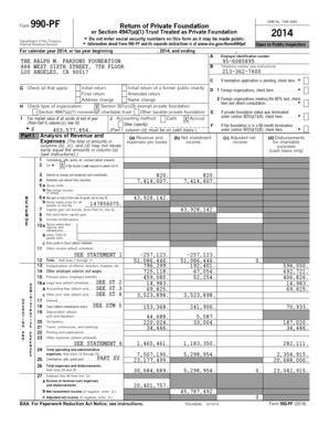 Form 990-PF Return of Private Foundation