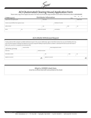 ACH Application Form