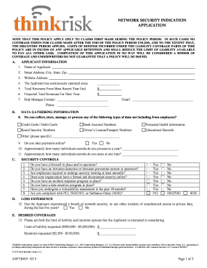 Network Security Indication Application