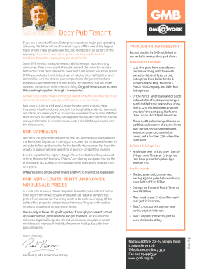 GMB Pub Tenant Membership Application