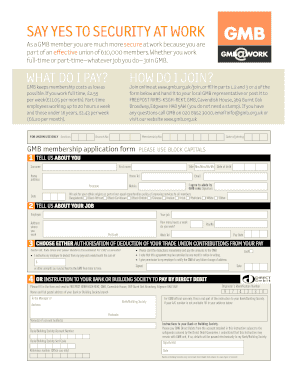 GMB Membership Application Form