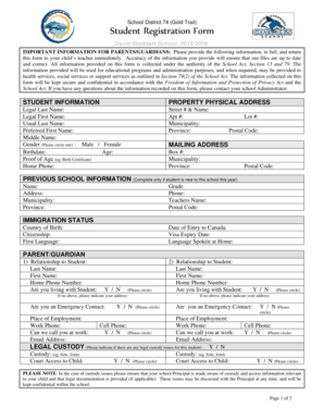 Student Registration Form