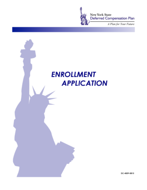 New York State Deferred Compensation Plan Enrollment Application