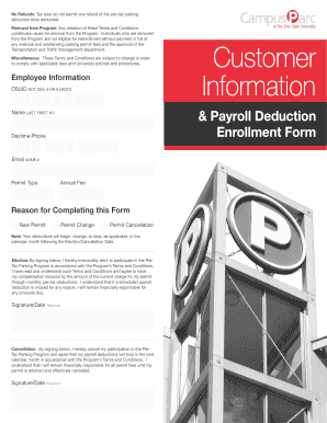 Pre-Tax Parking Program Enrollment Form