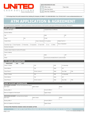 ATM Processing Agreement