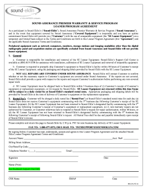 Sound Assurance Loaner Program Agreement