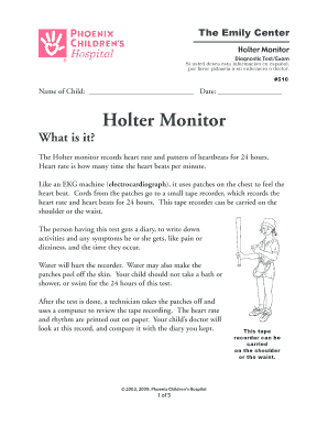 Holter Monitor Diagnostic Test