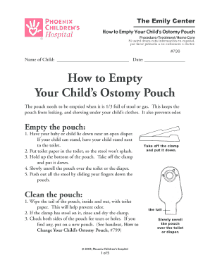 How to Empty Your Child's Ostomy Pouch