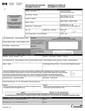 Aviation Document Booklet Application