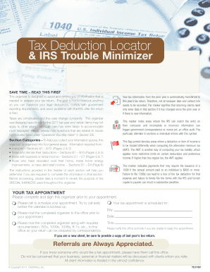 2011 US Federal Tax Return Organizer