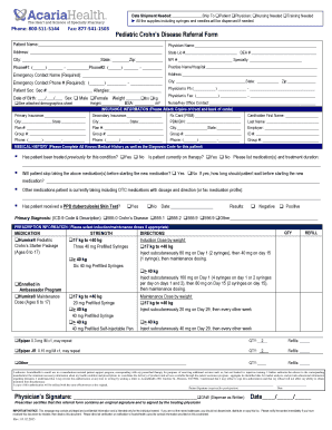 Pediatric Crohn’s Disease Referral Form