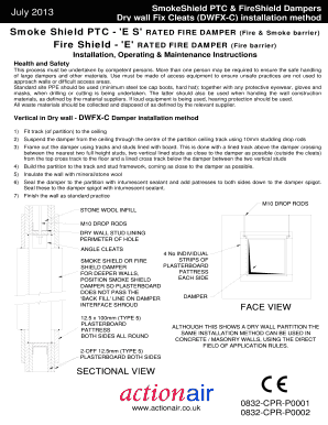 SmokeShield and FireShield Damper Installation Guide